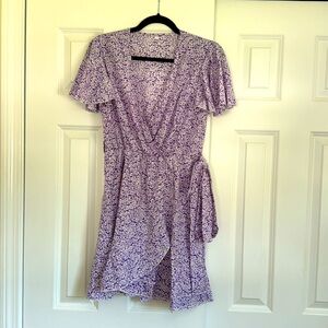 Amazon Purple Floral Dress, Size Medium